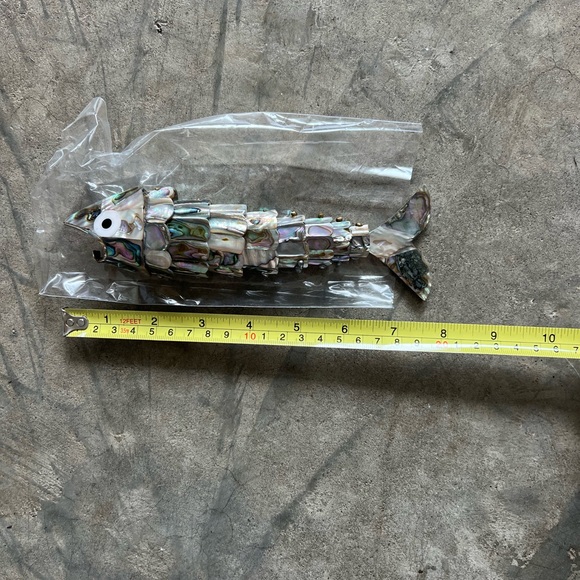 Decorative Mexican Made Mosaic Fish Sculpture - Picture 3 of 4